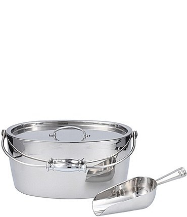 Image of Crafthouse by Fortessa Stainless Steel Oval Ice Bucket w/ Scoop Set