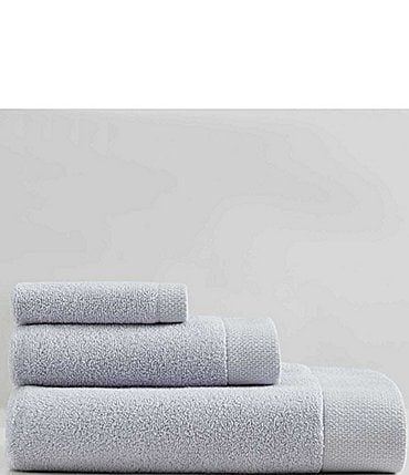 Image of Calvin Klein Entwine Solid Cotton Terry 3-Piece Bath Towel Set