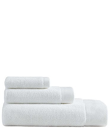 Image of Calvin Klein Entwine Solid Cotton Terry 3-Piece Bath Towel Set