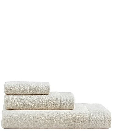 Image of Calvin Klein Entwine Solid Cotton Terry 3-Piece Bath Towel Set