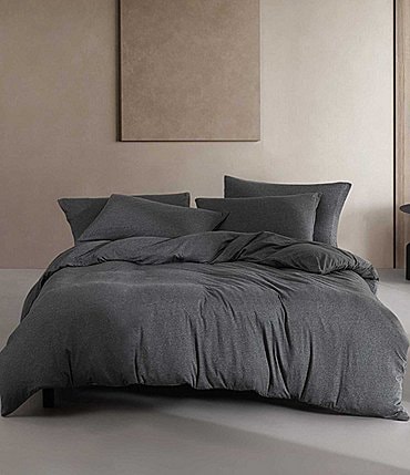 Image of Calvin Klein Modern Cotton Melange Tencel™ Jersey Duvet Cover Set