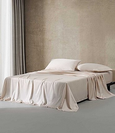 Image of Calvin Klein Pearl Edge Cotton Sateen 300-Thread Count Sheet Set