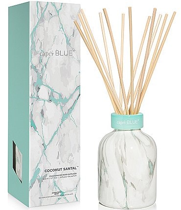 Image of Capri Blue Coconut Santal Modern Marble Petite Reed Diffuser, 5.7-oz.