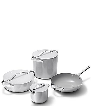 Image of Caraway Ceramic-Coated 8pc Cookware Set