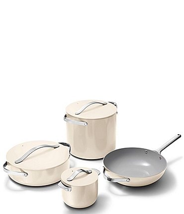 Image of Caraway Ceramic-Coated 8pc Cookware Set