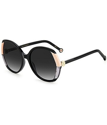 Image of Carolina Herrera Women's Ch0051 58mm Black Geometric Sunglasses