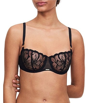 Image of Chantelle Underwire Demi Fleur Adjustable Bra