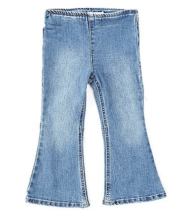 Image of Chelsea & Violet Baby Girls 12-24 Months Pull-On Flare Denim Jeans