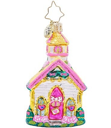 Image of Christopher Radko Charming Wedding Chapel Gem Ornament