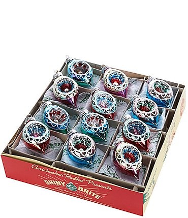 Image of Christopher Radko Shiny Brite Dillard's Radiant Holiday Collection Reflector Tulips 12-Piece Ornament Set