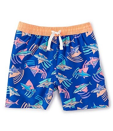 Image of Chubbies Baby Boys 6- 24 Months Family Matching Tiny Sharks Swim Trunk