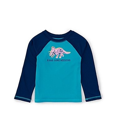 Image of Chubbies Baby Boys 6-24 Months Long Sleeve Dino-Mite Rashguard