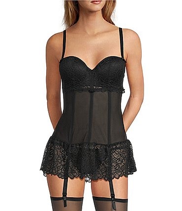Image of Cinema Etoile Molded Cup Skirted Mesh Bustier