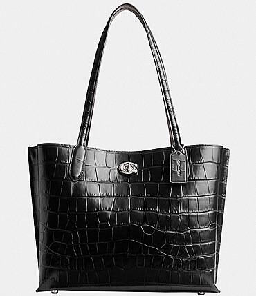 Image of COACH Croco Willow Tote Bag