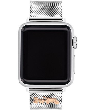 Image of COACH Horse and Carriage Mesh 38/40mm Bands for Apple Watch®