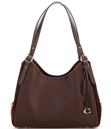 Image of COACH Lori Mixed Leather Shoulder Bag