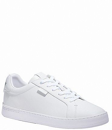 Image of COACH Men's Lowline Low Top Leather Sneakers