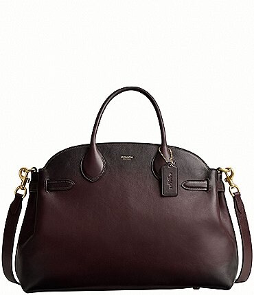 Image of COACH Soft Empire Leather Carryall Satchel Bag 40