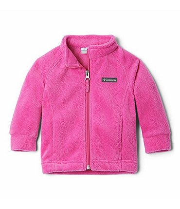 Image of Columbia Baby Girls 3-24 Months Benton Springs Solid Fleece Zip Front Jacket