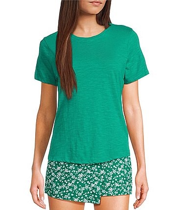 Image of Copper Key Solid Knit Short Sleeve T-Shirt