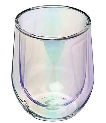 Image of Corkcicle Double-Walled Insulated Prism Stemless Wine Glass, Set of 2