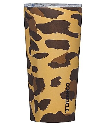 Image of Corkcicle Stainless Steel Triple-Insulated 16-oz Luxe Leopard Tumbler