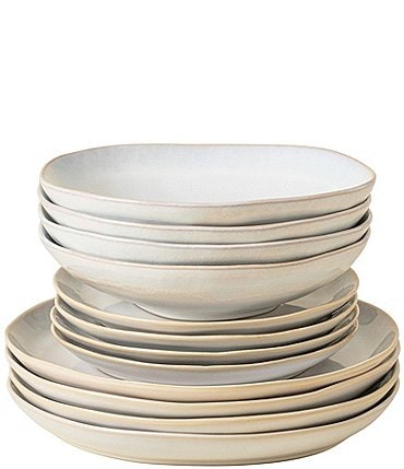 Image of Costa Nova Brisa Collection 12-Piece Dinnerware Set with Pasta Bowl