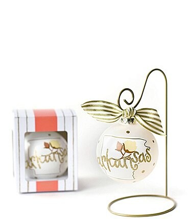 Image of Coton Colors Arkansas Ornament With Gold Swirl Stand