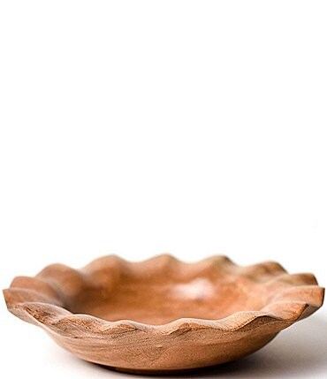Image of Coton Colors Harvest Fundamental Wood Ruffle Small Bowl