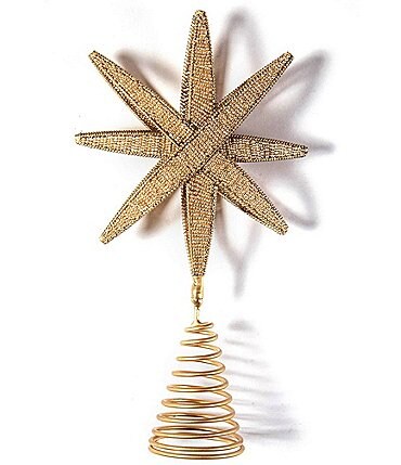 Image of Coton Colors Gold Beaded Star Tree Topper