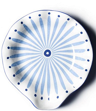 Image of Coton Colors Iris Blue Burst Ruffle Spoon Rest