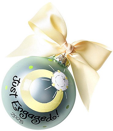 Image of Coton Colors Just Engaged 2025 Glass  Ornament