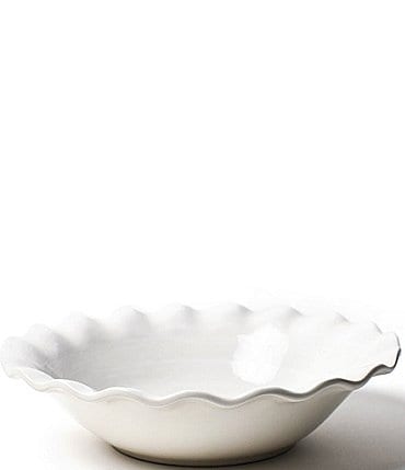Image of Coton Colors Signature White 11" Ruffle Best Bowl