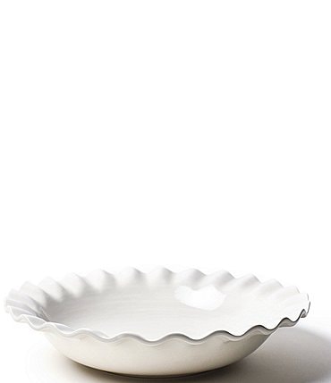 Image of Coton Colors Signature White 13" Ruffle Best Bowl