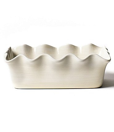 Image of Coton Colors Signature White Ruffle Loaf Pan