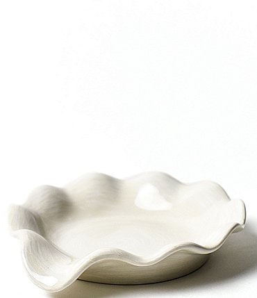 Image of Coton Colors Signature White Ruffle Spoon Rest