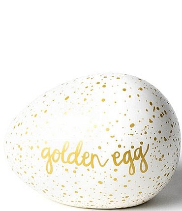 Image of Coton Colors Speckled Golden Egg Figurine