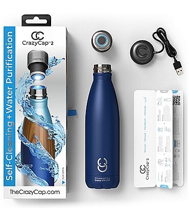 Image of CrazyCap 2 UV Water Purifier Cap and Insulated-Water Bottle