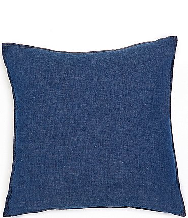 Image of Cremieux Denim Cotton Square Pillow