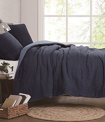 Image of Cremieux Dorm Essentials Collection Crinkle Textured Comforter