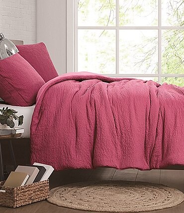 Image of Cremieux Dorm Essentials Collection Crinkle Textured Comforter