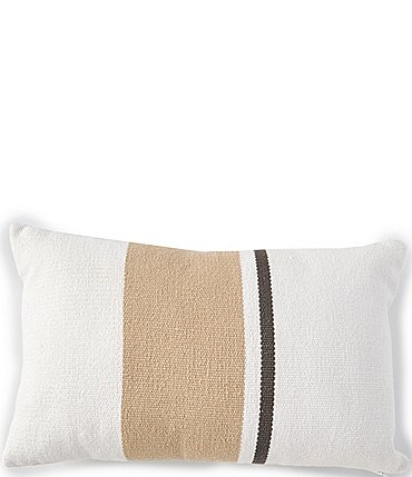 Image of Cremieux Pieced Textured Stripes Breakfast Pillow