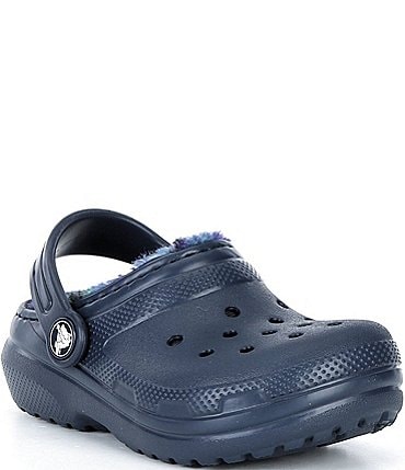 Image of Crocs Kids' Classic Fur Lined Bold Check Clogs (Infant)