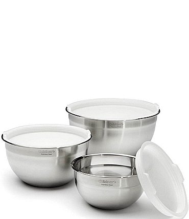 Image of Cuisinart 3-Piece Stainless Steel Mixing Bowl Set