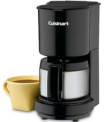 Image of Cuisinart 4-Cup Black Coffeemaker with Stainless Steel Carafe
