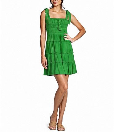 Image of C&V Chelsea & Violet Tie Shoulder Dress