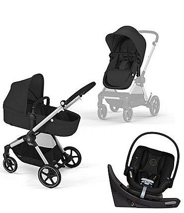 Image of Cybex EOS Stroller & Aton G Swivel Infant Car Seat With Sensor Safe Travel System