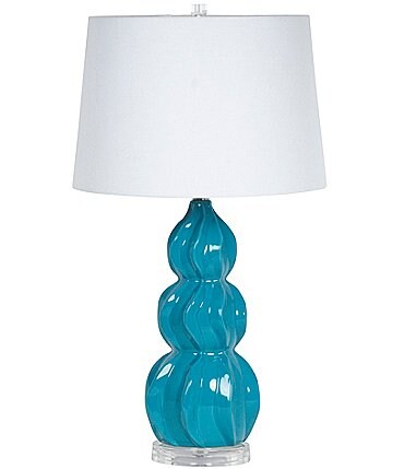 Image of Dallas + Main Gourd Shaped Ceramic Table Lamp