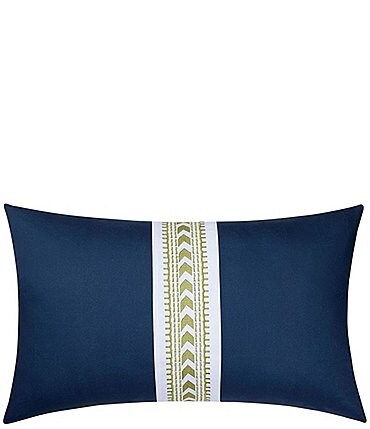 Image of Dee Ocleppo Embroidered Chevron Decorative Breakfast Pillow