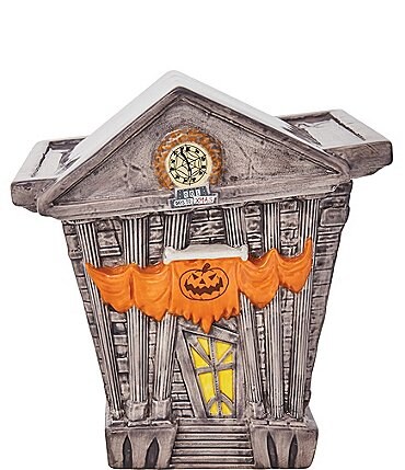 Image of Department 56 Halloween Town City Ceramic Cookie Jar